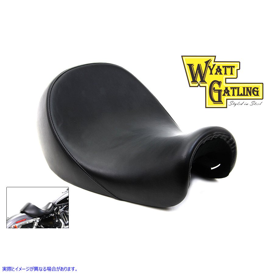 47-0723 ワイアット ガトリング バット バケット ソロ シート 取寄せ Vツイン Wyatt Gatling inchButt Bucket inch Solo Seat (