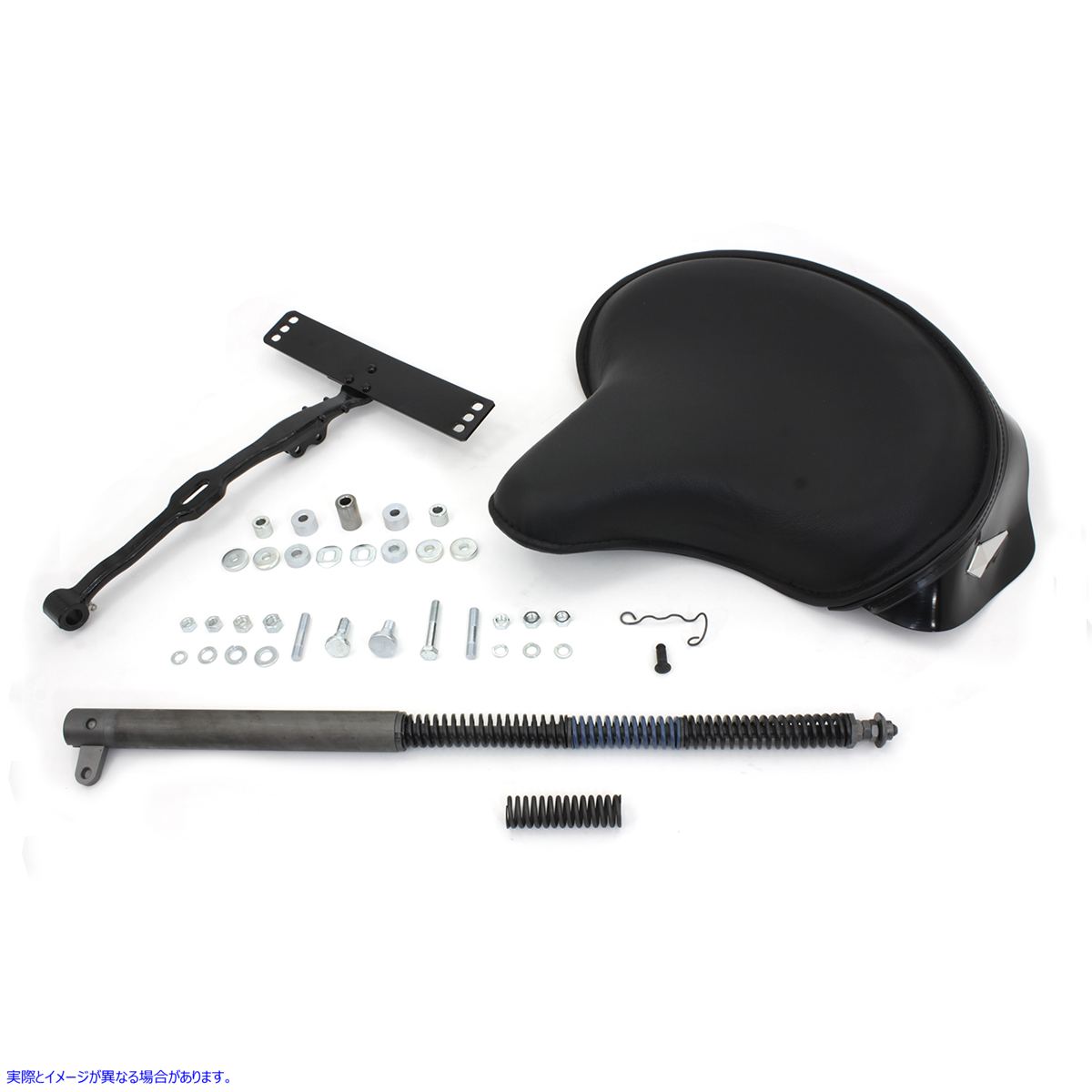 47-0783 ブラックレザーデラックスソロシートキット 取寄せ Vツイン Black Leather Deluxe Solo Seat Kit (検索用／ Corbin Gent