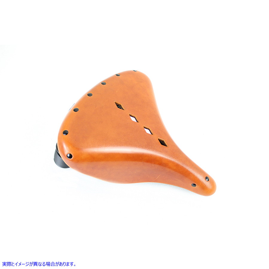 47-0804 レプリカ トロクセル ソロ サドル 形成レザー ハニー ブラウン 取寄せ Vツイン Replica Troxel Solo Saddle Formed Leat