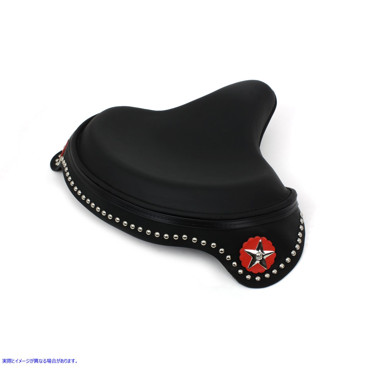 47-0946 スカート付きブラックレザーソロシート 取寄せ Vツイン Black Leather Solo Seat with Skirt (検索用／ Corbin Gentry