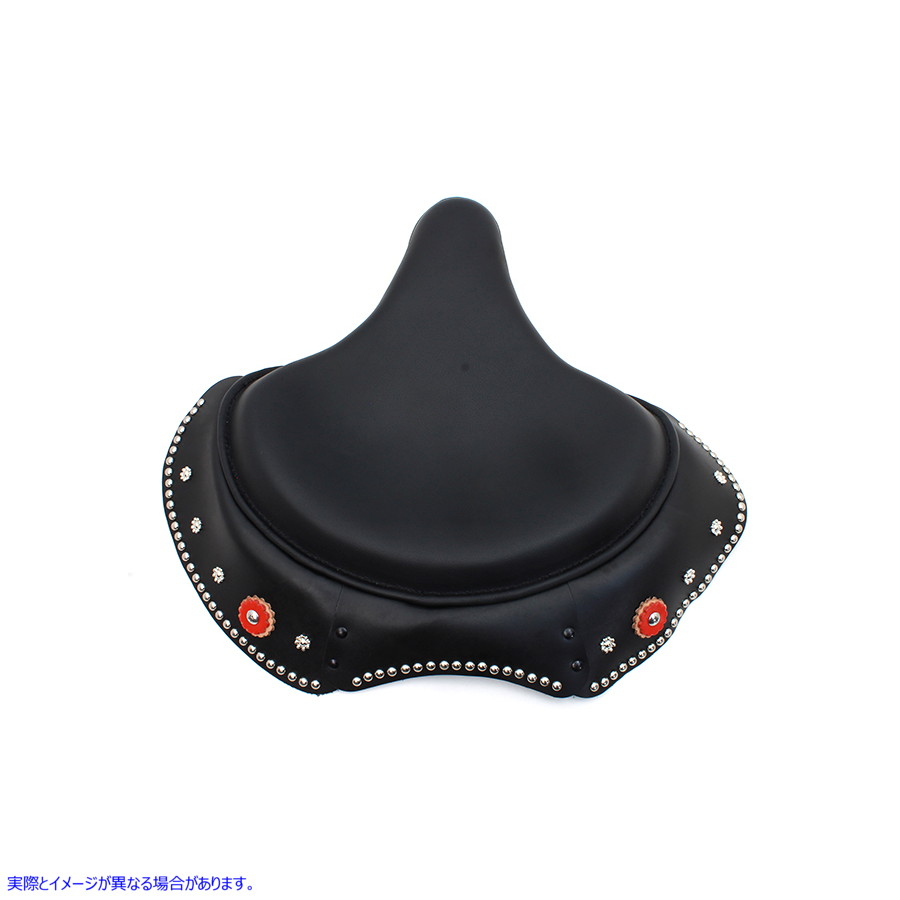 47-0950 ブラックレザー初期スタイルソロシート 取寄せ Vツイン Black Leather Early Style Solo Seat (検索用／52006-47 Corbin