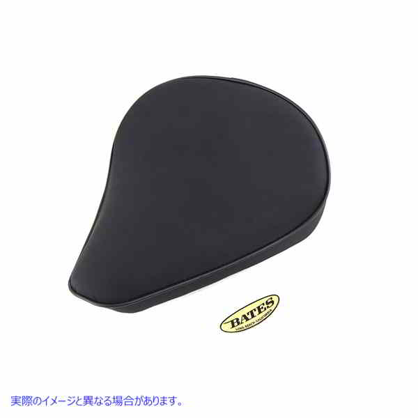47-1678 ブラックスエードソロシートラージパン 取寄せ Vツイン Black Suede Solo Seat Large Pan (検索用／