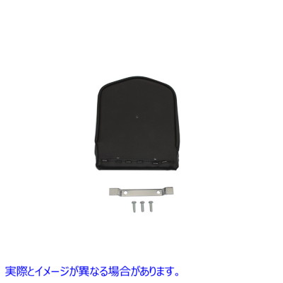 47-1972 スムースブラックポインテッドシーシーバーパッド 取寄せ Vツイン Smooth Black Pointed Sissy Bar Pad (検索用／52495-