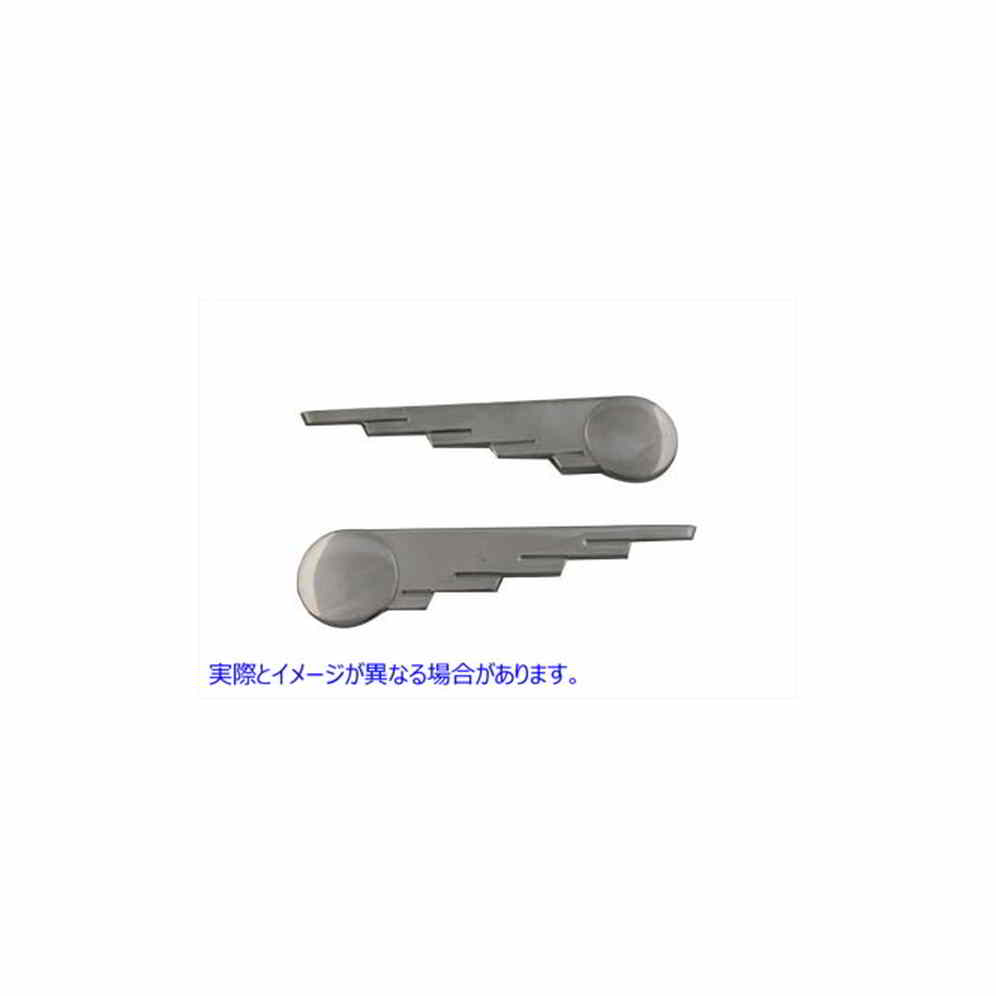 48-0032 ポリッシュステンレススチール製スピードボールウイング 取寄せ Vツイン Polished Stainless Steel Speed Ball Wing (検