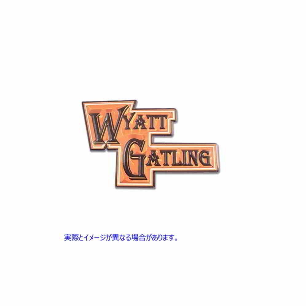 48-0103 ワイアット ガトリング ディーラー サイン 取寄せ Vツイン Wyatt Gatling Dealer Sign (検索用／