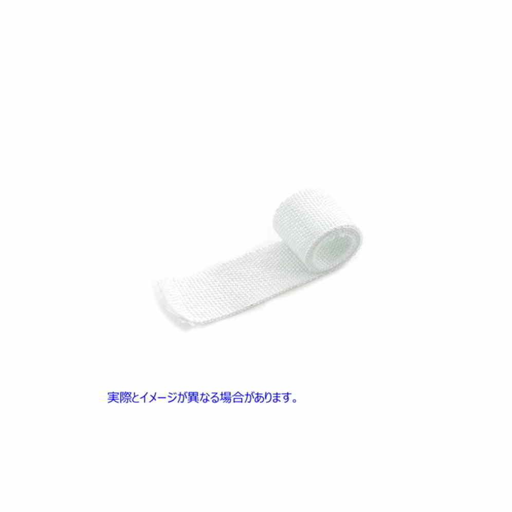 48-0131 ホワイトエキゾーストラップ 取寄せ Vツイン White Exhaust Wrap (検索用／