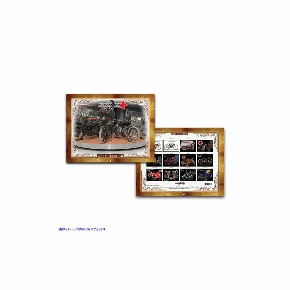 48-0199 2019年モーターサイクルペディアミュージアムカレンダー 取寄せ Vツイン 2019 Motorcyclepedia Museum Calendar (検索用