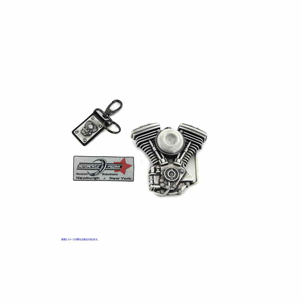 48-0224 V-Twin メンズ エボリューション エンジン バックルとフォブ セット 取寄せ Vツイン V-Twin Mens Evolution Engine Buck