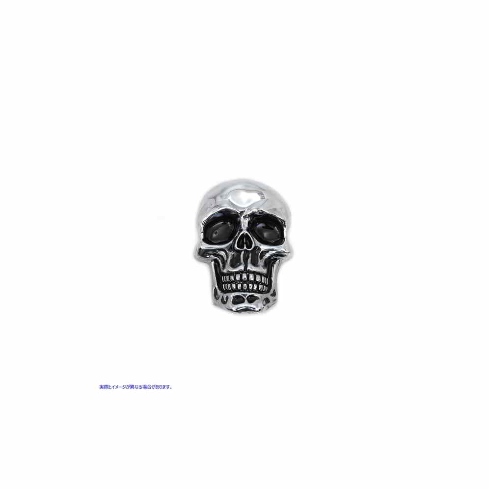 48-0493 ピューター スカル エンブレム セット 取寄せ Vツイン Pewter Skull Emblem Set (検索用／