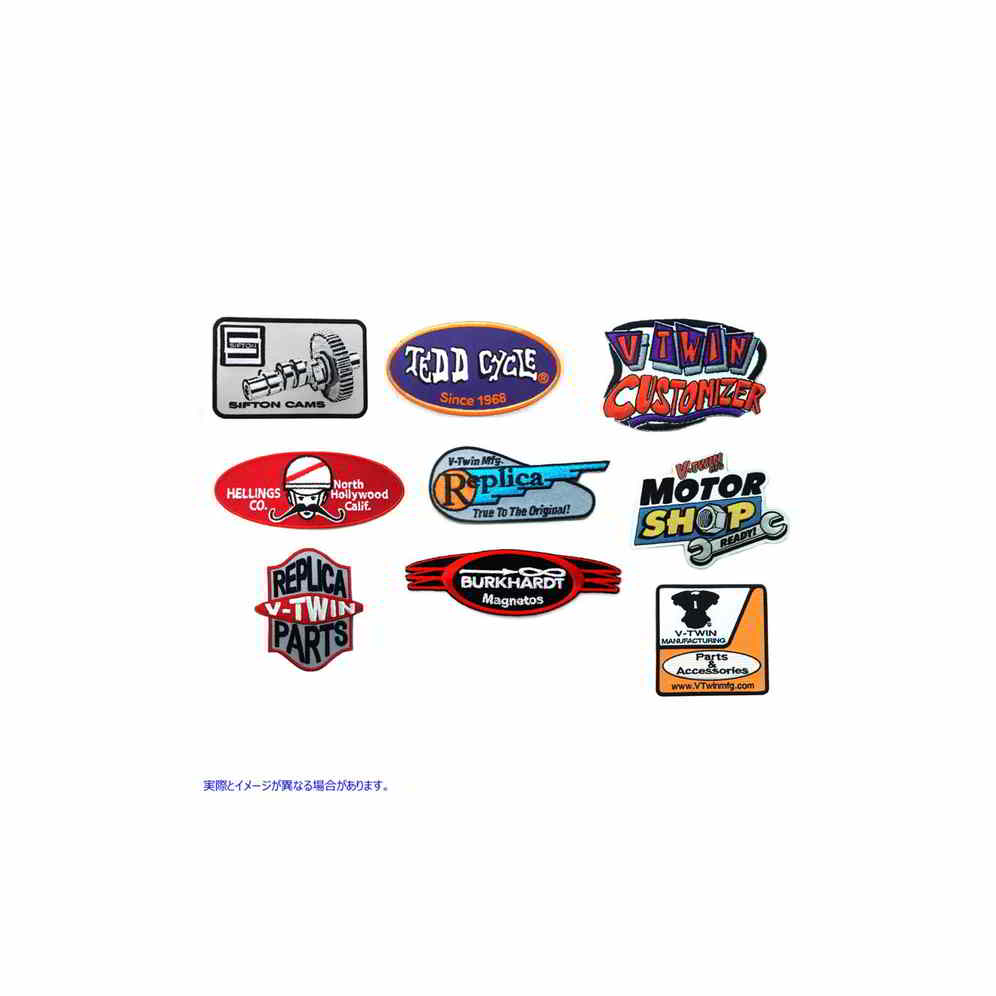 48-0549 V-Twin Manufacturing ブランド パッチ シリーズ 取寄せ Vツイン V-Twin Manufacturing Brands Patch Series (検索用／
