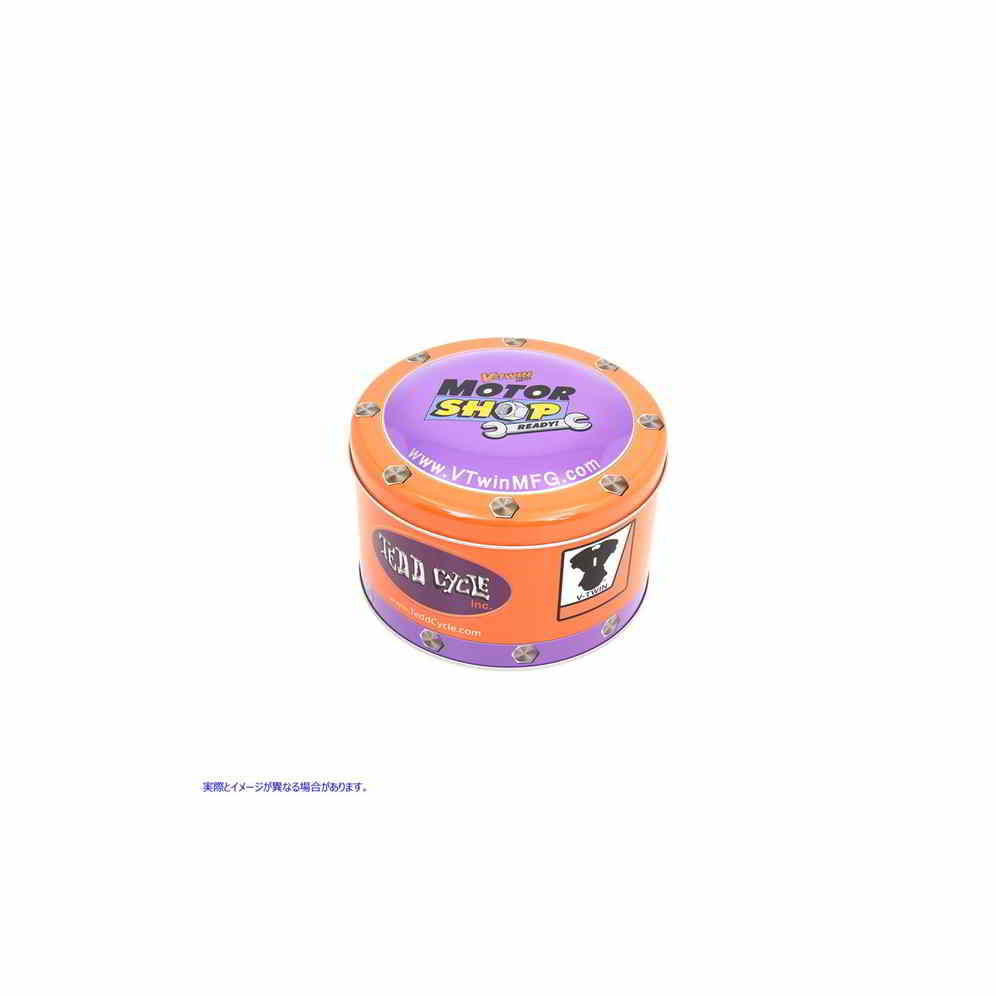 48-0926 V-Twin Motor Shop レディラウンド缶セット 取寄せ Vツイン V-Twin Motor Shop Ready Round Can Set (検索用／