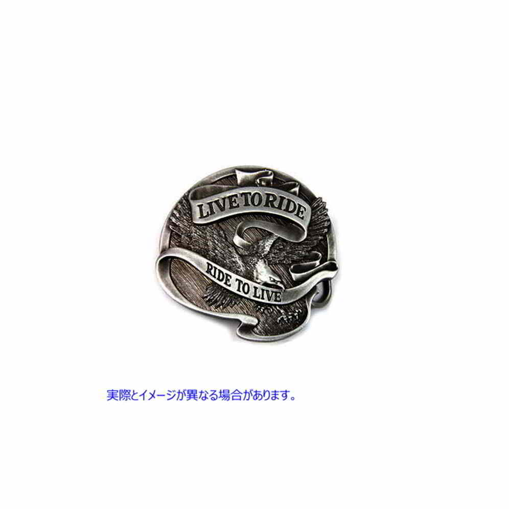 48-0937 ライブ トゥ ライド 75 周年記念ベルト バックル 取寄せ Vツイン Live to Ride 75 Anniversary Belt Buckle (検索用／