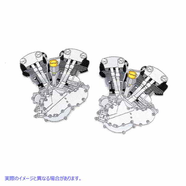 48-1101 1936-1947 ナックルヘッド エンジン パッチ セット 取寄せ Vツイン 1936-1947 Knucklehead Engine Patch Set (検索用／