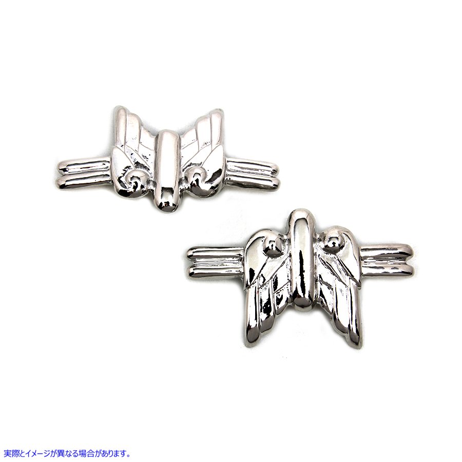 48-1434 フライングフェンダーメダリオンセット 取寄せ Vツイン Flying Fender Medallion Set (検索用／