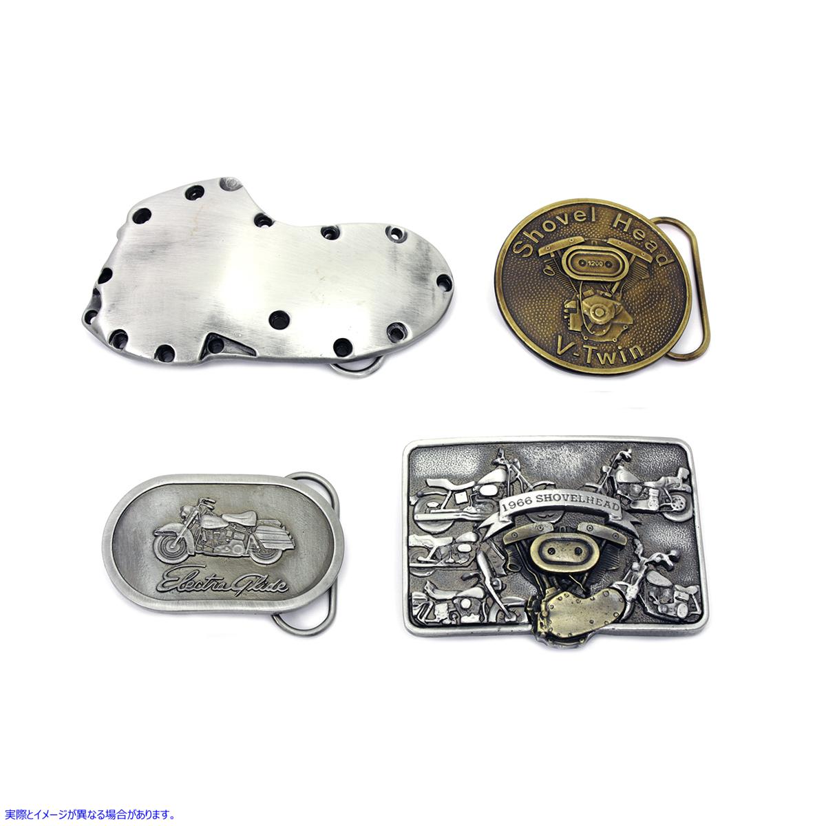 48-1521 V-Twin ショベルヘッド シリーズ ベルト バックル セット 取寄せ Vツイン V-Twin Shovelhead Series Belt Buckle Set (