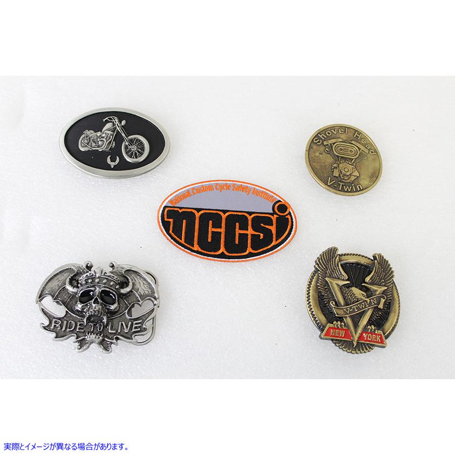 48-1527 Vツインチョッパーシリーズ ベルトバックルセット 取寄せ Vツイン V-Twin Chopper Series Belt Buckle Set (検索用／