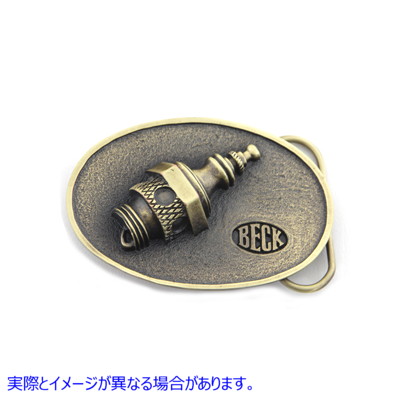 48-1633 ベック スパークプラグ ベルト バックル 取寄せ Vツイン Beck Spark Plug Belt Buckle (検索用／
