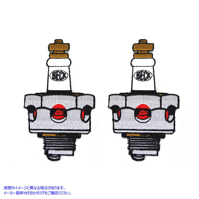 48-1642 Beck 18mm スパークプラグパッチ 取寄せ Vツイン Beck 18mm Spark Plug Patches (検索用／