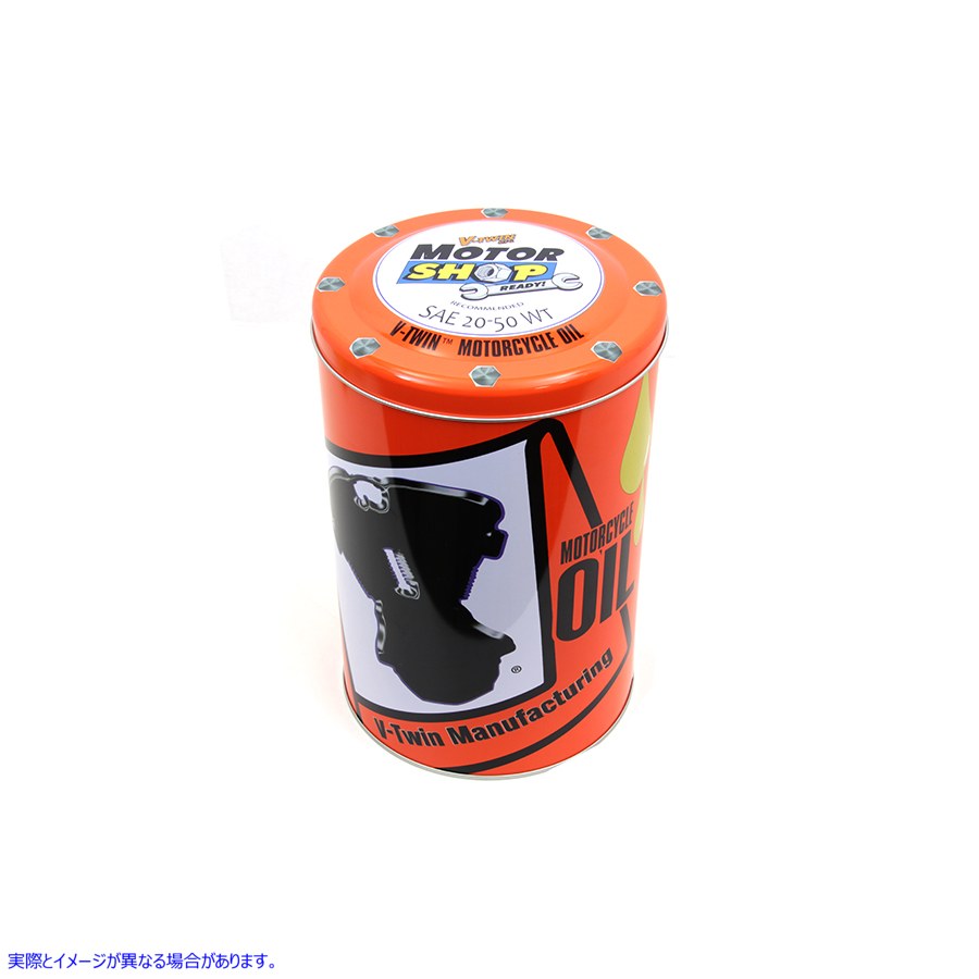 48-1801 1.5 ガロン V ツイン ラウンド オイル缶 取寄せ Vツイン 1.5 Gallon V-Twin Round Oil Can (検索用／