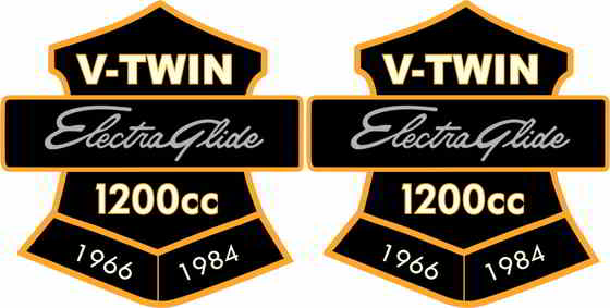 48-1874 1966 ～ 1984 年のエレクトラグライド パッチ 取寄せ Vツイン 1966-1984 Electra Glide Patches (検索用／