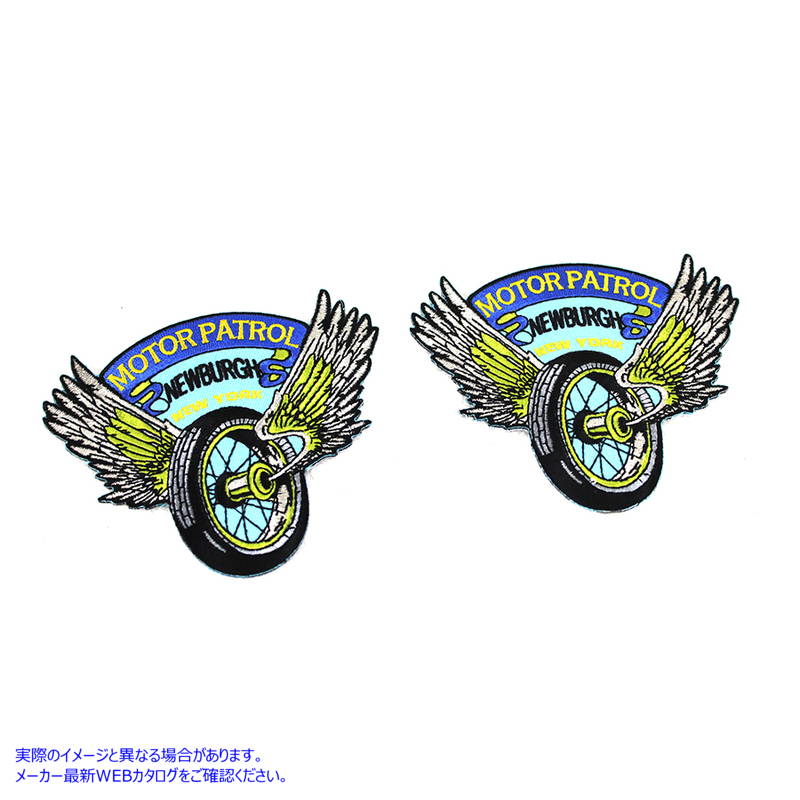 48-2178 ニューヨーク州ニューバーグ警察モーターパトロールのパッチ 取寄せ Vツイン Police Motor Patrol Newburgh NY Patches