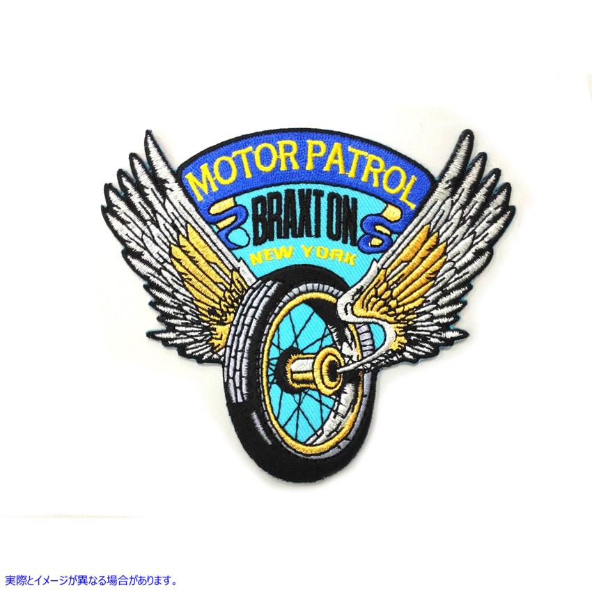 48-2313 ウィングホイールモーターパトロールパッチ 取寄せ Vツイン Wing Wheel Motor Patrol Patches (検索用／