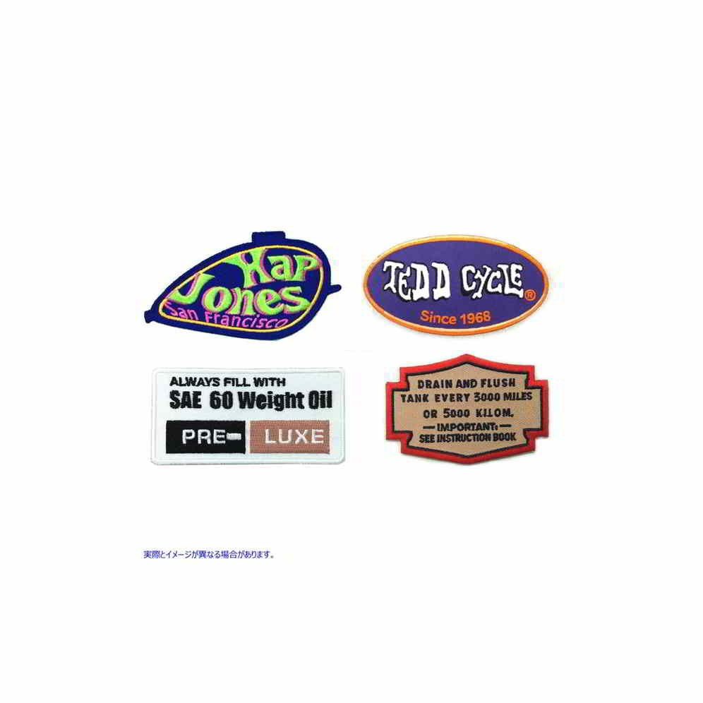 48-8003 布ワッペンセットシリーズ3 取寄せ Vツイン Cloth Patch Set Series 3 (検索用／