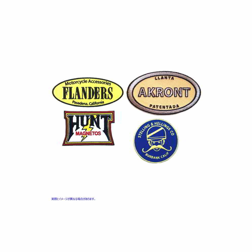 48-8005 布ワッペンセット シリーズ5 取寄せ Vツイン Cloth Patch Set Series 5 (検索用／