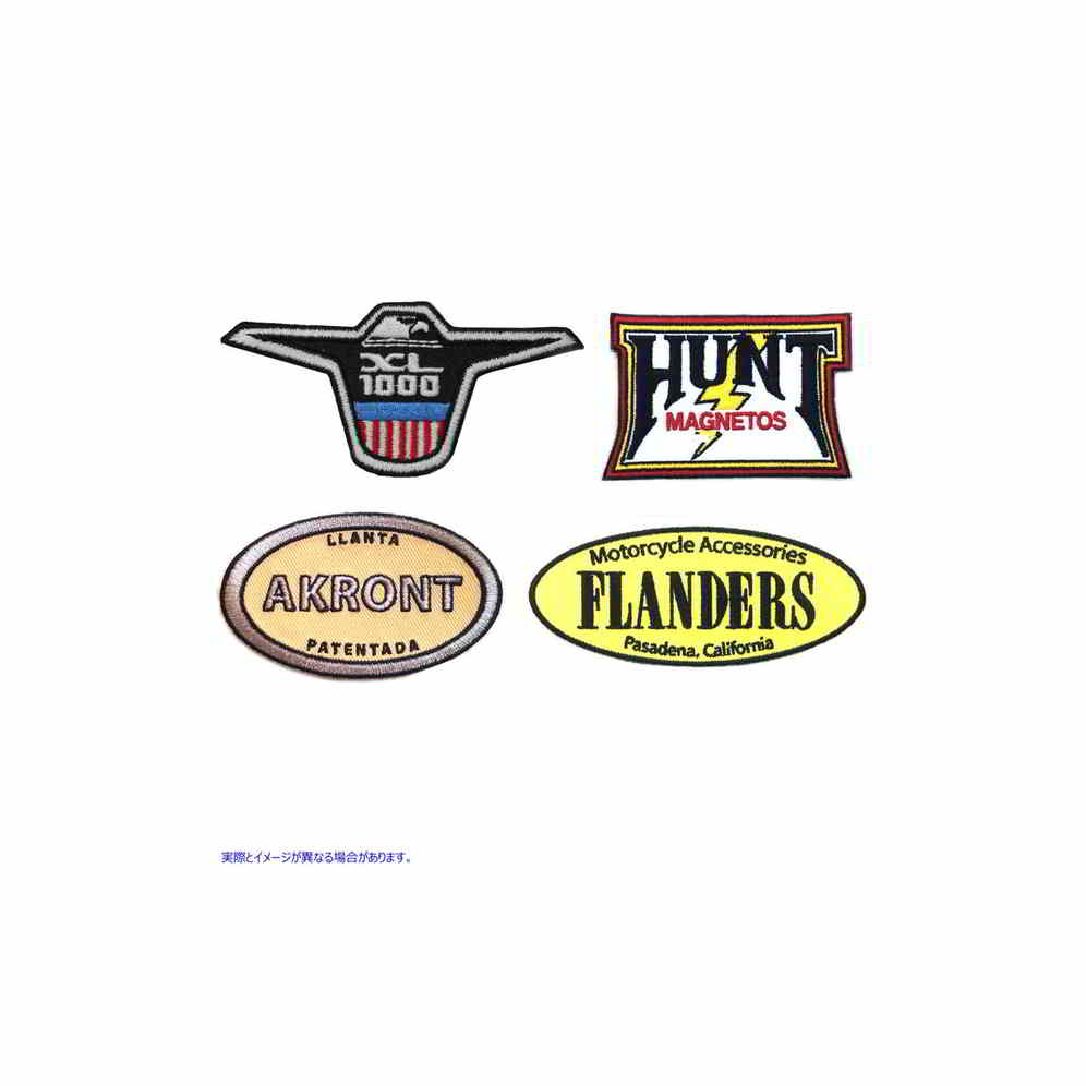 48-8006 布ワッペンセット シリーズ6 取寄せ Vツイン Cloth Patch Set Series 6 (検索用／