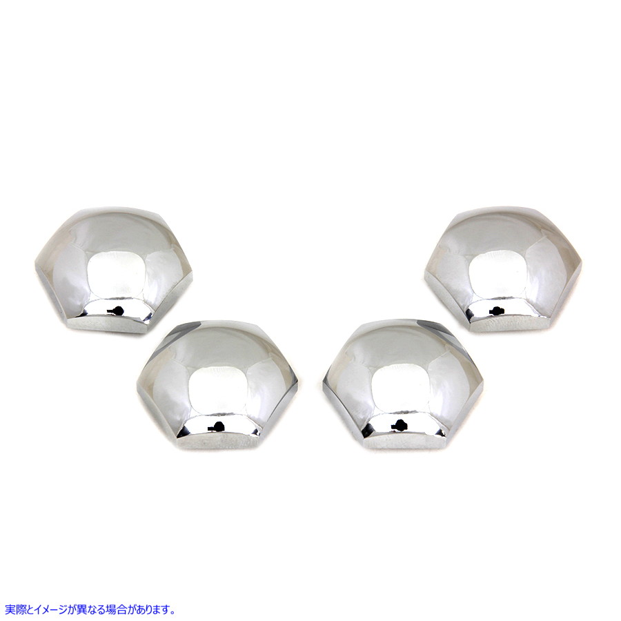 49-0037 ロッカーシャフトエンドナットストッククローム 取寄せ Vツイン Rocker Shaft End Nut Stock Chrome (検索用／