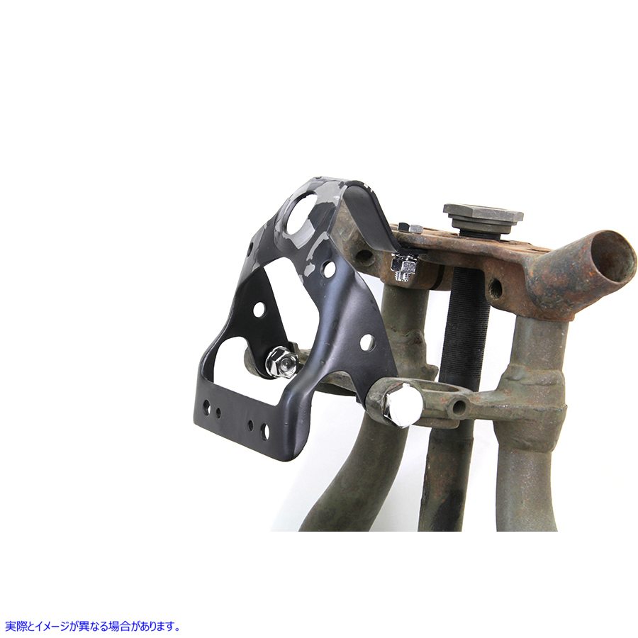 49-0103 ヘッドランプとホーンの取り付けブラケット 取寄せ Vツイン Headlamp and Horn Mount Bracket (検索用／67810-36