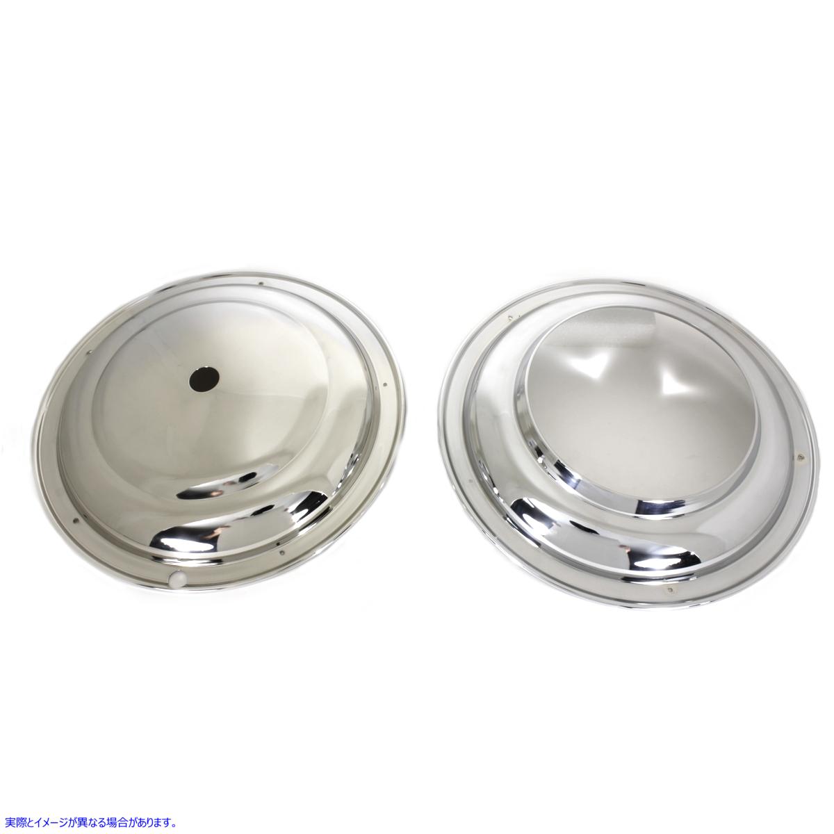 49-0299 16インチ スターハブ ホイールカバーセット クローム 取寄せ Vツイン 16 inch Star Hub Wheel Cover Set Chrome (検索用