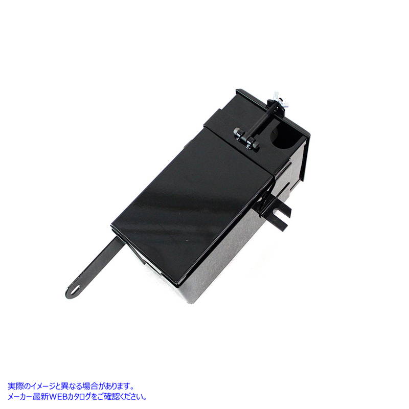 49-0308 黒の電池ボックス 取寄せ Vツイン Black Battery Box (検索用／66203-40