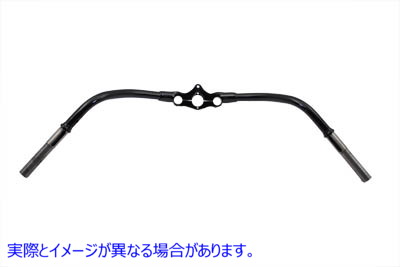 49-0324 インライン スプリング フォーク バックホーン ハンドルバー 取寄せ Vツイン Inline Spring Fork Buckhorn Handlebars (