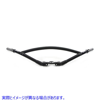 49-0372 【廃番】 ハリウッド スタイル インライン ハンドルバー ブラック 取寄せ Vツイン Hollywood Style Inline Handlebars B