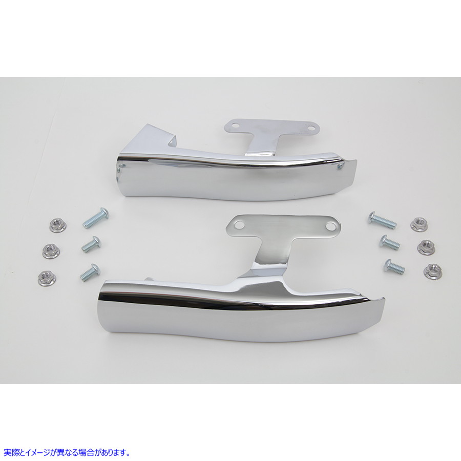 49-0468 クローム サドルバッグ フィラー ストリップ セット 取寄せ Vツイン Chrome Saddlebag Filler Strip Set (検索用／91422