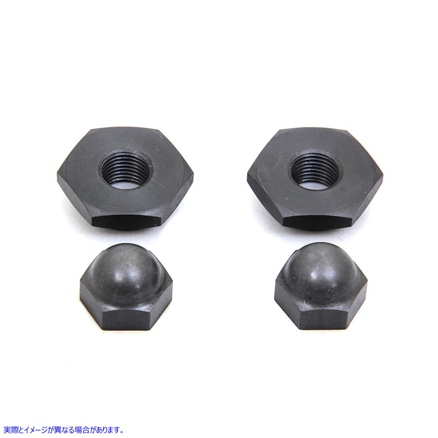 49-0516 スプリングフォークロッドトップナットセットパーカーライズド 取寄せ Vツイン Spring Fork Rod Top Nut Set Parkerized