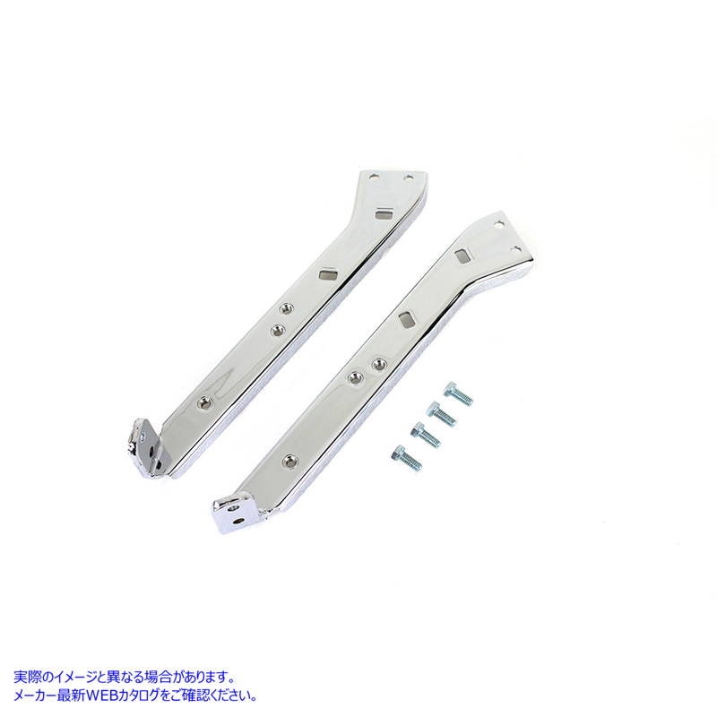 49-0532 クローム サドルバッグ ガード キット 強化ブラケット 取寄せ Vツイン Chrome Saddlebag Guard Kit Reinforced Brackets