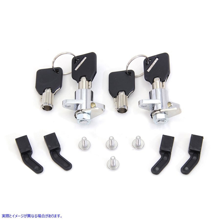 49-0724 サドルバッグロックとキーキット 取寄せ Vツイン Saddlebag Lock and Key Kit (検索用／