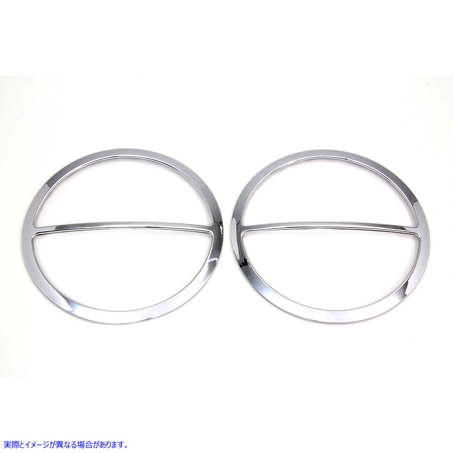 49-0737 クロームクロスバーフロントスピーカーグリルセット 取寄せ Vツイン Chrome Cross Bar Front Speaker Grill Set (検索用