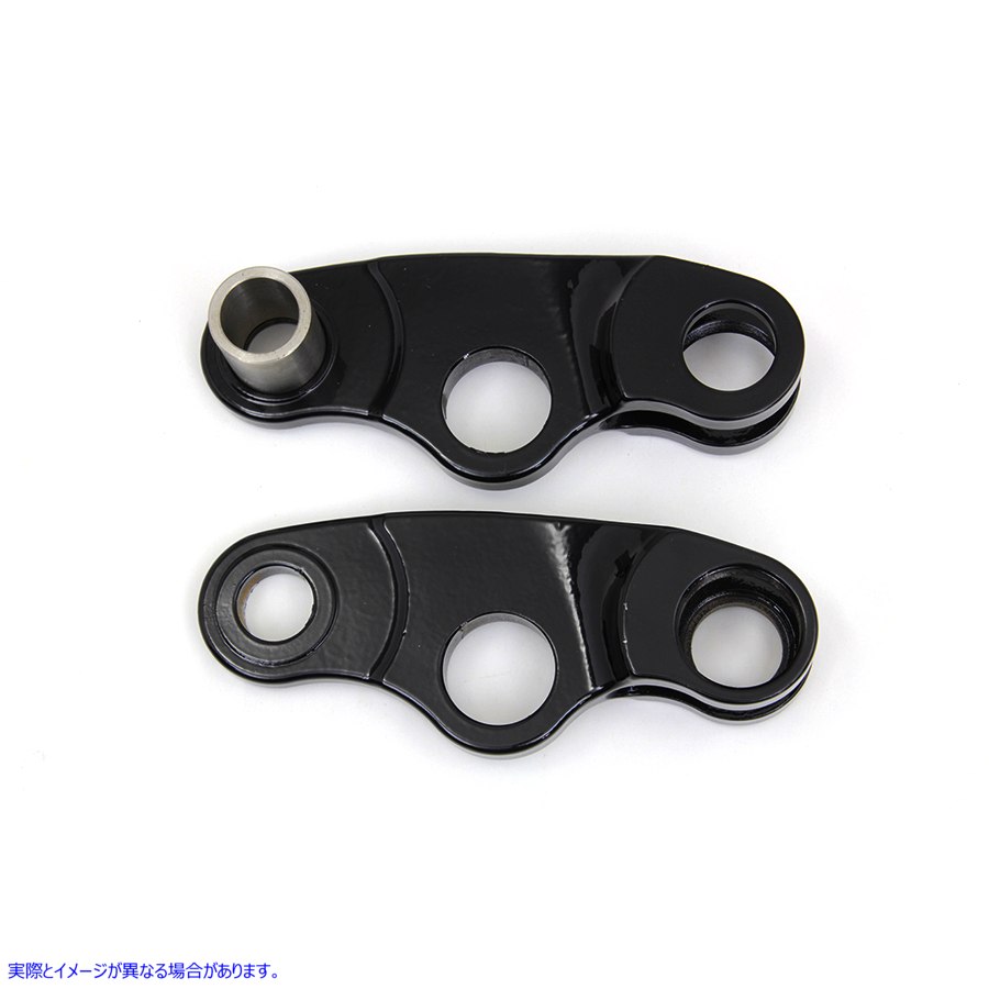 49-0738 ブラック スプリング フォーク ロッカー セット 取寄せ Vツイン Black Spring Fork Rocker Set (検索用／