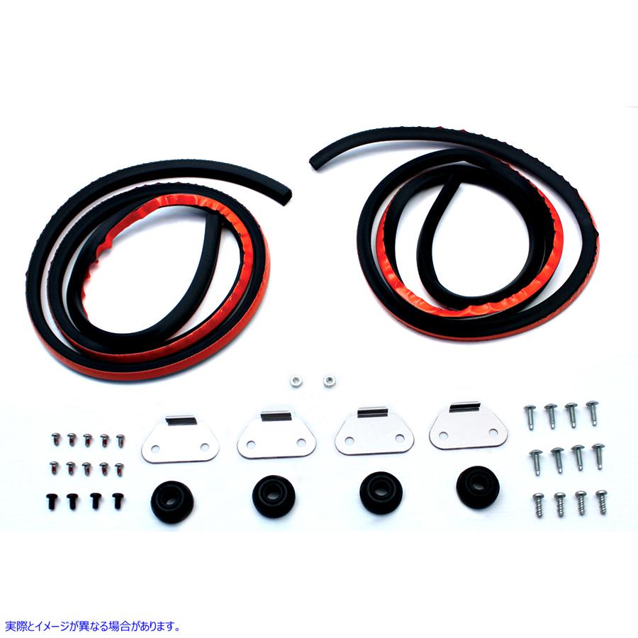 49-0856 サドルバッグリッドハードウェアキット 取寄せ Vツイン Saddlebag Lid Hardware Kit (検索用／90925-08
