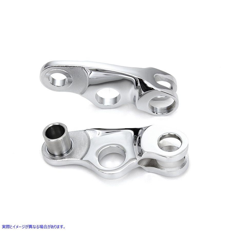 49-0870 クロームスプリングフォークロッカーセット 取寄せ Vツイン Chrome Spring Fork Rocker Set (検索用／46216-05 46210-05