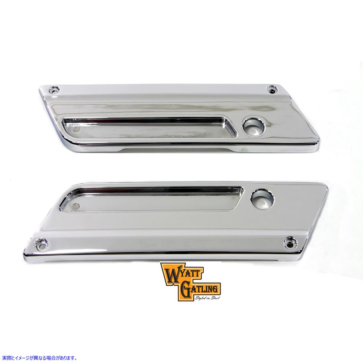 49-0883 ワイアット ガトリング サドルバッグ フェイス プレート 取寄せ Vツイン Wyatt Gatling Saddlebag Face Plate (検索用／