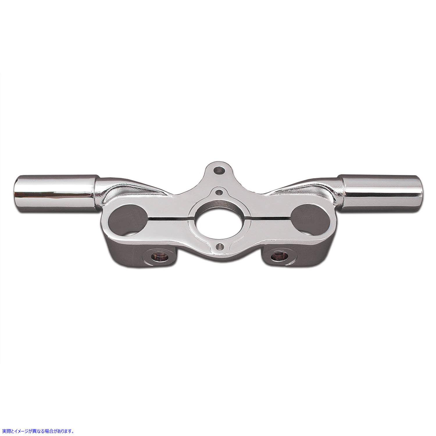 49-0944 スプリング フォーク トップ トリプル ツリー インライン クローム 取寄せ Vツイン Spring Fork Top Triple Tree Inline