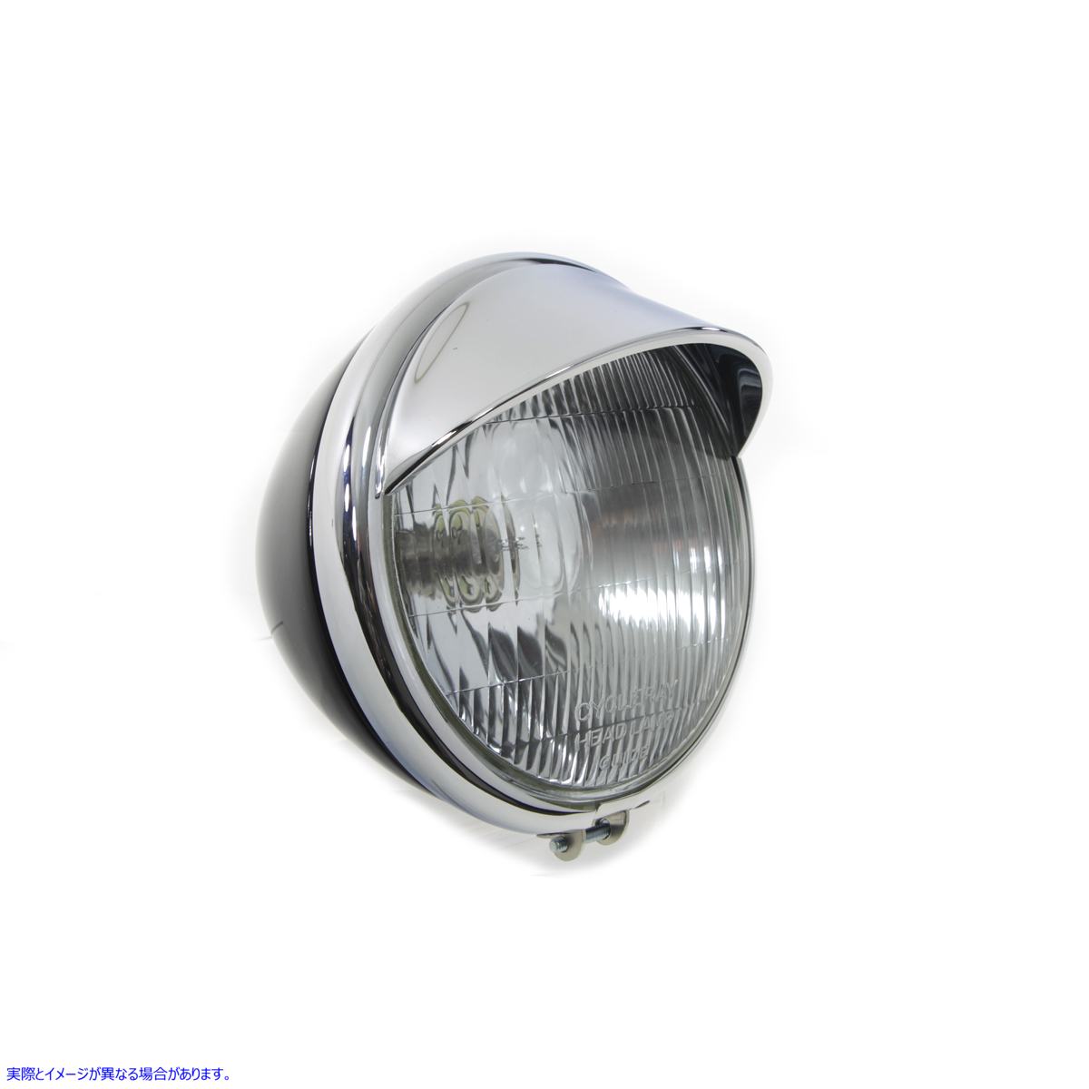 49-1254 6-1/2 インチ スプリング フォーク ヘッドランプ 取寄せ Vツイン 6-1/2 inch Spring Fork Headlamp (検索用／