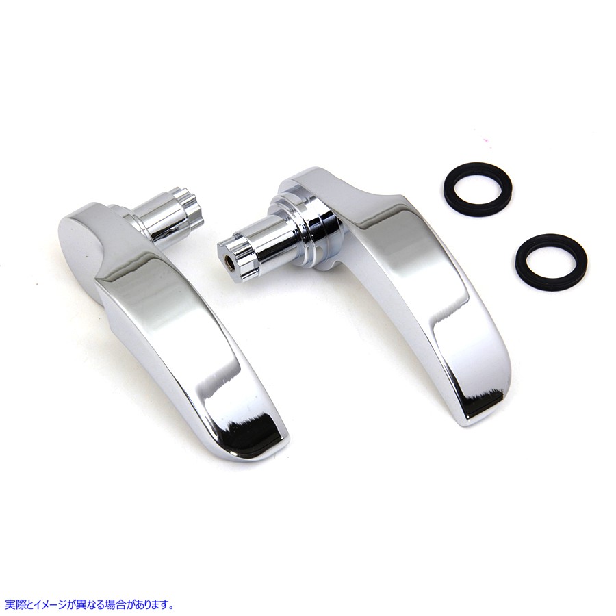 49-1266 クロームサドルバッグハンドルキット 取寄せ Vツイン Chrome Saddlebag Handle Kit (検索用／90200902 90200903
