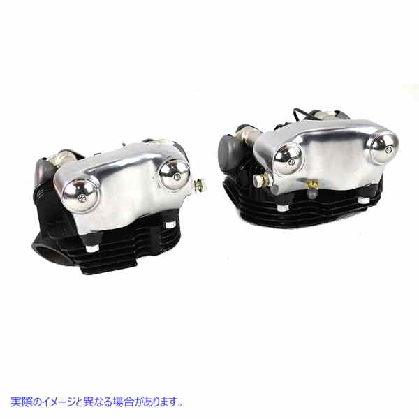 49-1353 1936 EL ナックルヘッド シリンダー ヘッド セット ブラック 取寄せ Vツイン 1936 EL Knucklehead Cylinder Head Set Bl