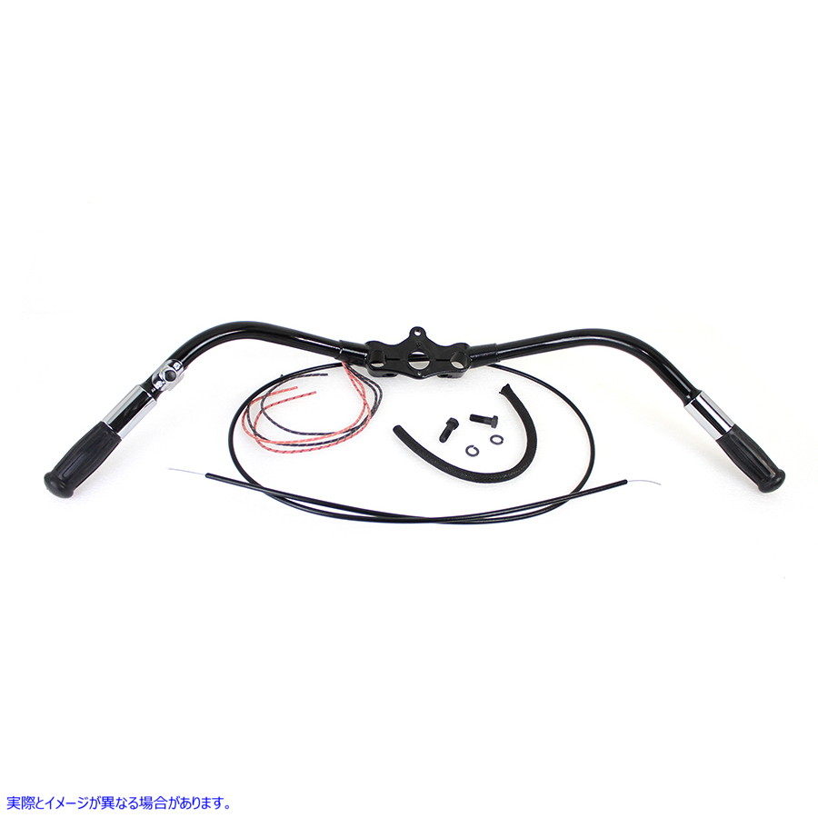 49-1388 【廃番】 スプリングフォークハンドルバーアセンブリ ブラック 取寄せ Vツイン Spring Fork Handlebar Assembly Black (