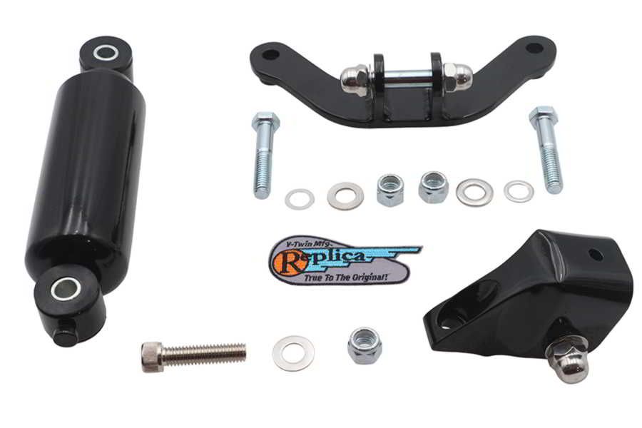 49-1567 取寄せ Vツイン Retro Spring Fork Shock Assembly Black (検索用／)